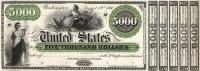 p284 from United States: 5000 Dollars from 1861